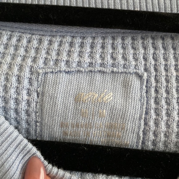 Aerie waffle knit pullover - Picture 2 of 2